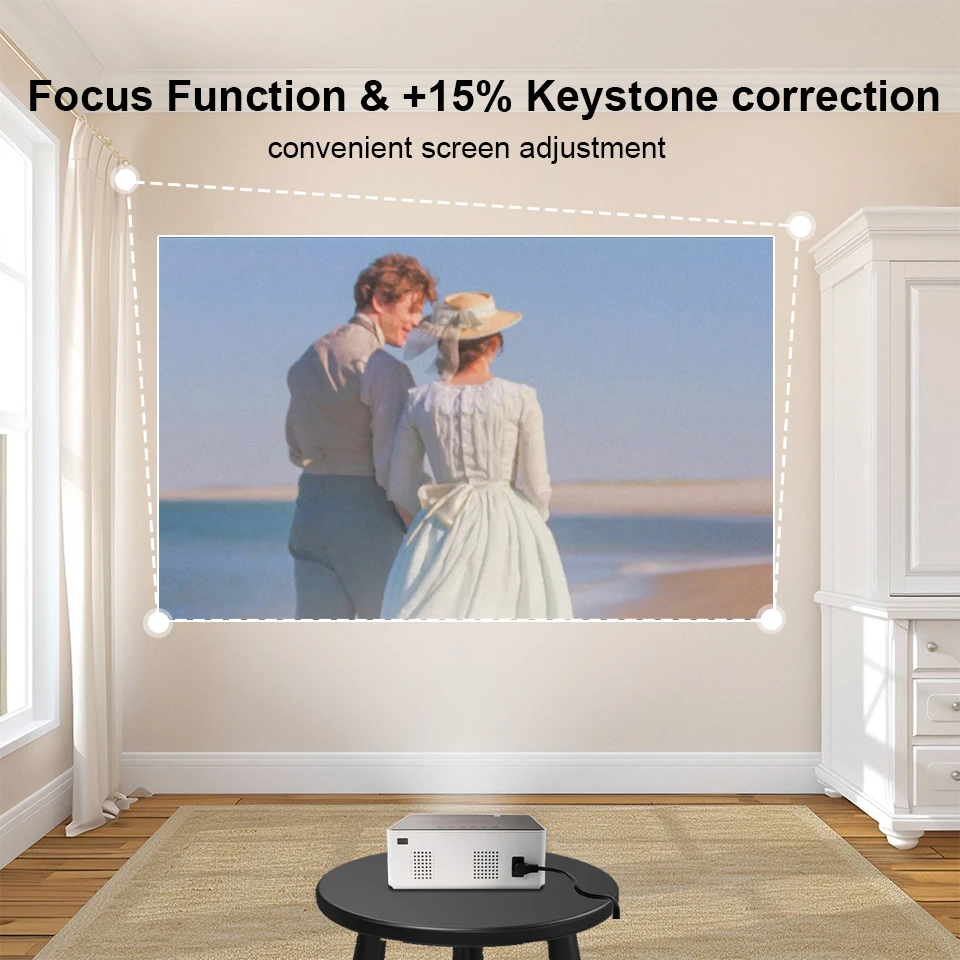 2025New HT20 4K Full HD Projector Android Native Portable 1080P Auto Focus 250ANSI Video home Cinema Outdoor HD LED Projetor