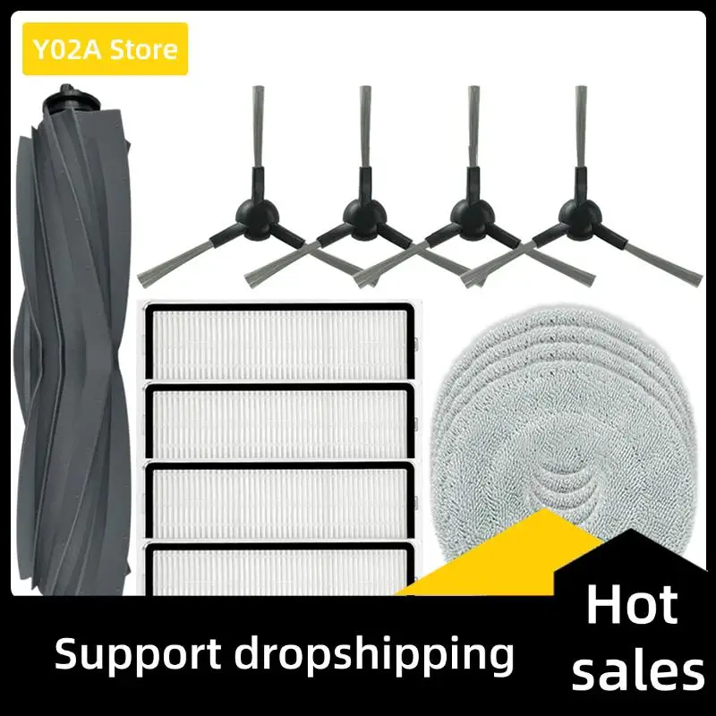 

Y02A For Dreame L10s Pro Gen 2 Robot Vacuum Cleaner Parts Main Side Brush Mop Filter Replacements