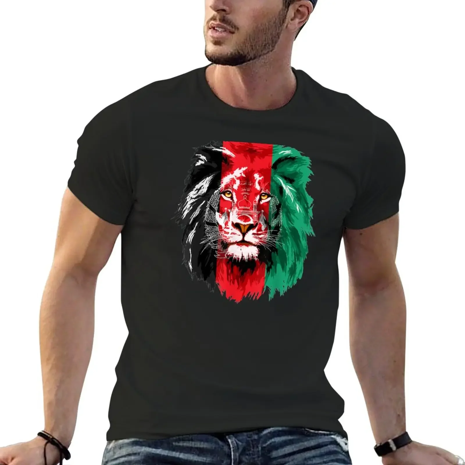 New Afghanistan Flag Lion Free Afghanistan T-Shirt tees oversized anime tshirt mens t shirt