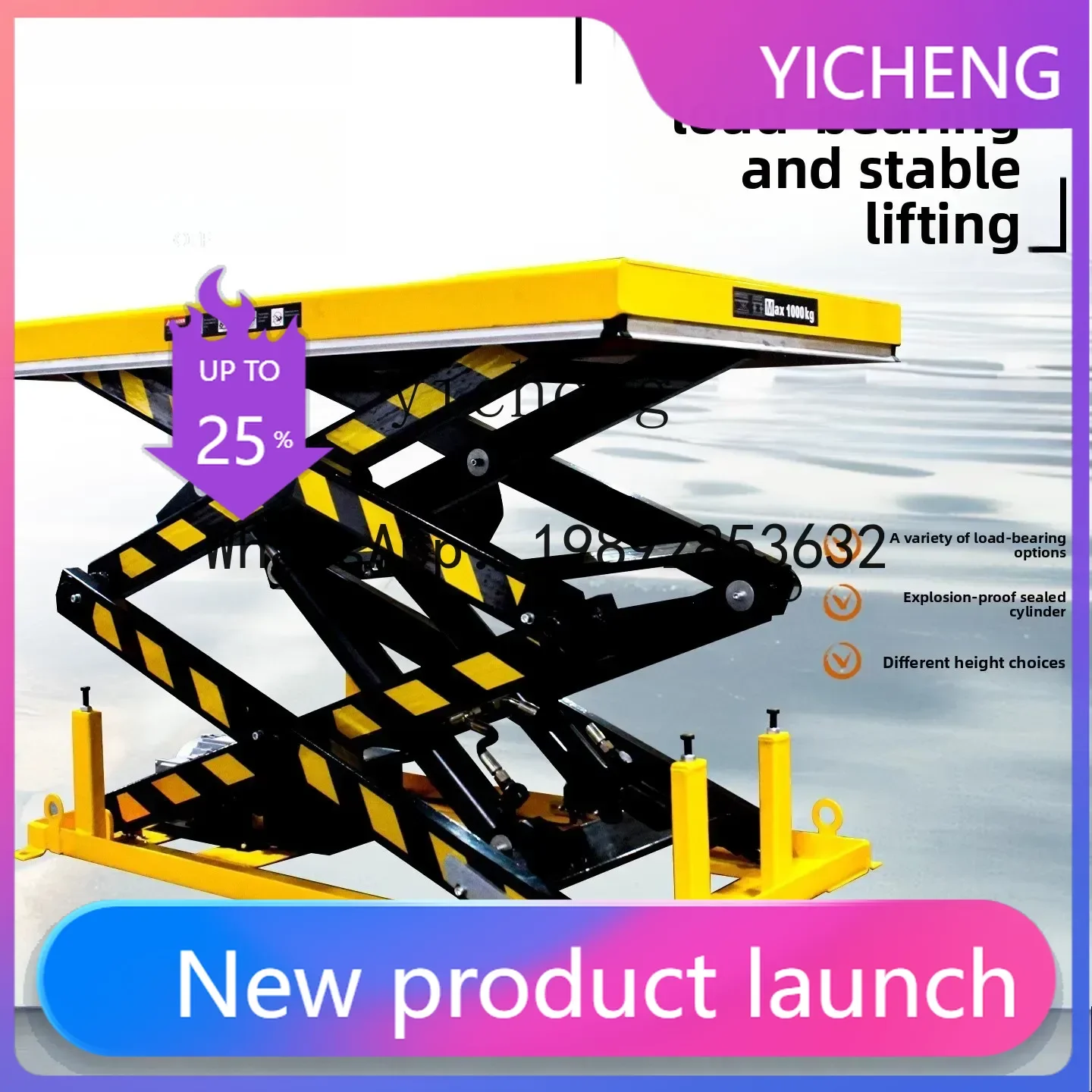 

Электрическая гидравлическая подъемная платформа X7: Ножничный подъемник для тяжелых грузов, погрузка и разгрузка