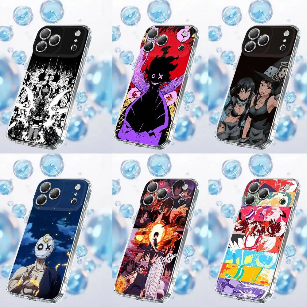

Cartoon F-Fire F-Force Manga Phone Case For iPhone 17,16,15,14,13,12,11 Plus,Pro,Max,Plus,E,SE4,Air,Mini Transparent