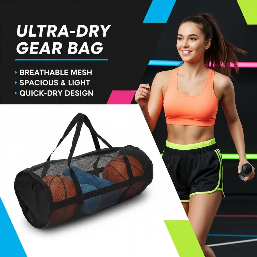 

Large Capacity Basketball And Football Storage Bag Sports Yoga And Fitness Training Backpack PVC Sturdy Storage Bag