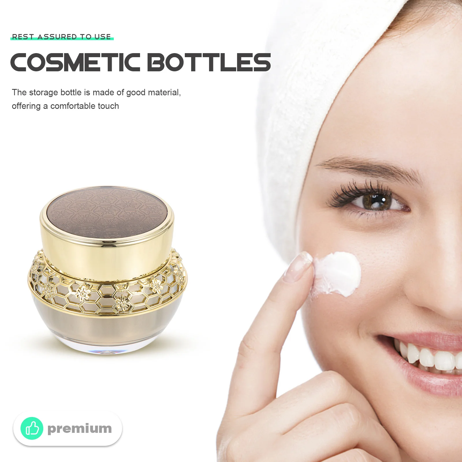 Contenitore per crema per il viso, vaso vuoto ricaricabile, bottiglia da viaggio per campioni di lozioni, confezione secondaria multiuso