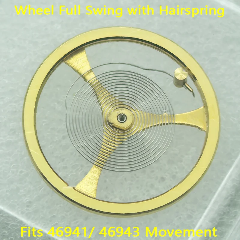 1/2 PCS 46941 46943 Movement Balance Wheel With Hairspring Fits Oriental Double Lion 46941 46943 Movement Watch Repair Parts