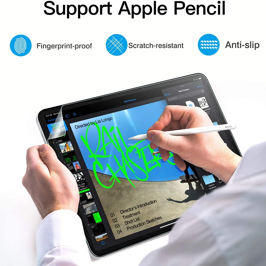 Hydrogel Film For iPad Pro 11 2021 12.9 12 9 Air 4 5 2022 8th 7th 9th Mini 6 4 5 10.2 PET Anti-Glare Painting Screen Protector