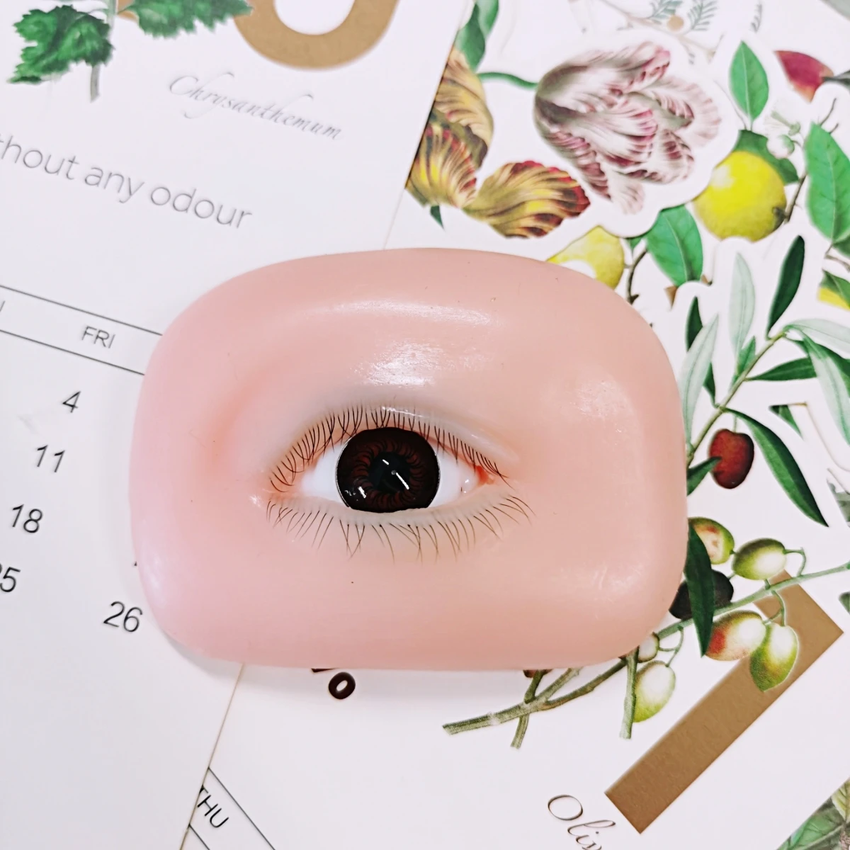 False Eyelash Mannequin Eyes Flat Doll Head For Lash Practice Eyelash Mannequin Doll Face  Korean Makeup Products Tool For Women