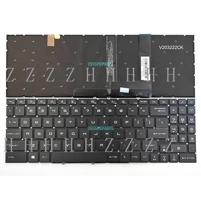 

Z New For MSI Creator M16 A11UC A11UD A12UC A12UD A12UE A12UG Keyboard Backlit US
