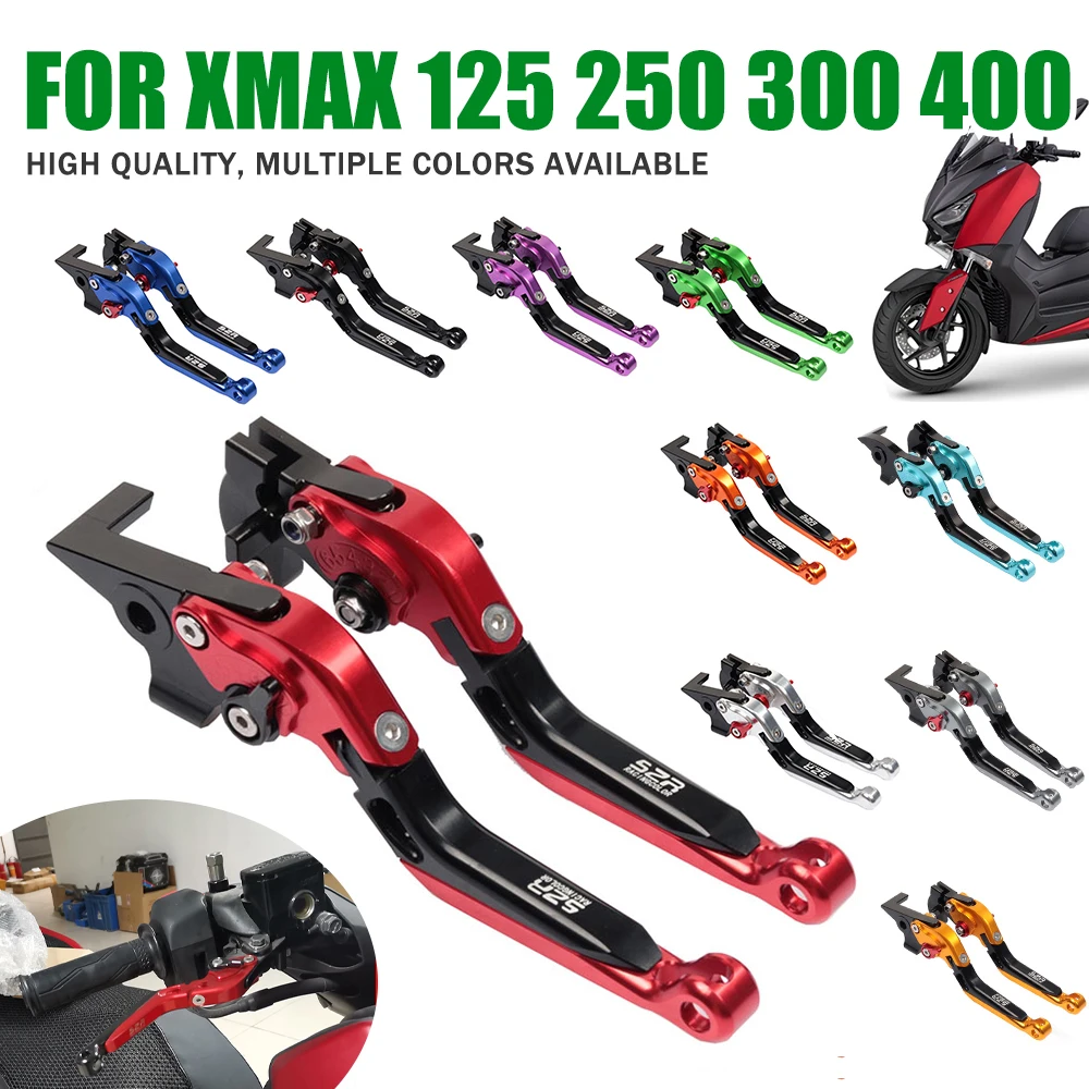 

For YAMAHA XMAX300 XMAX 300 250 X-MAX 125 400 2021 2022 Motorcycle Accessories Brake Clutch Levers Folding Extendable Handle