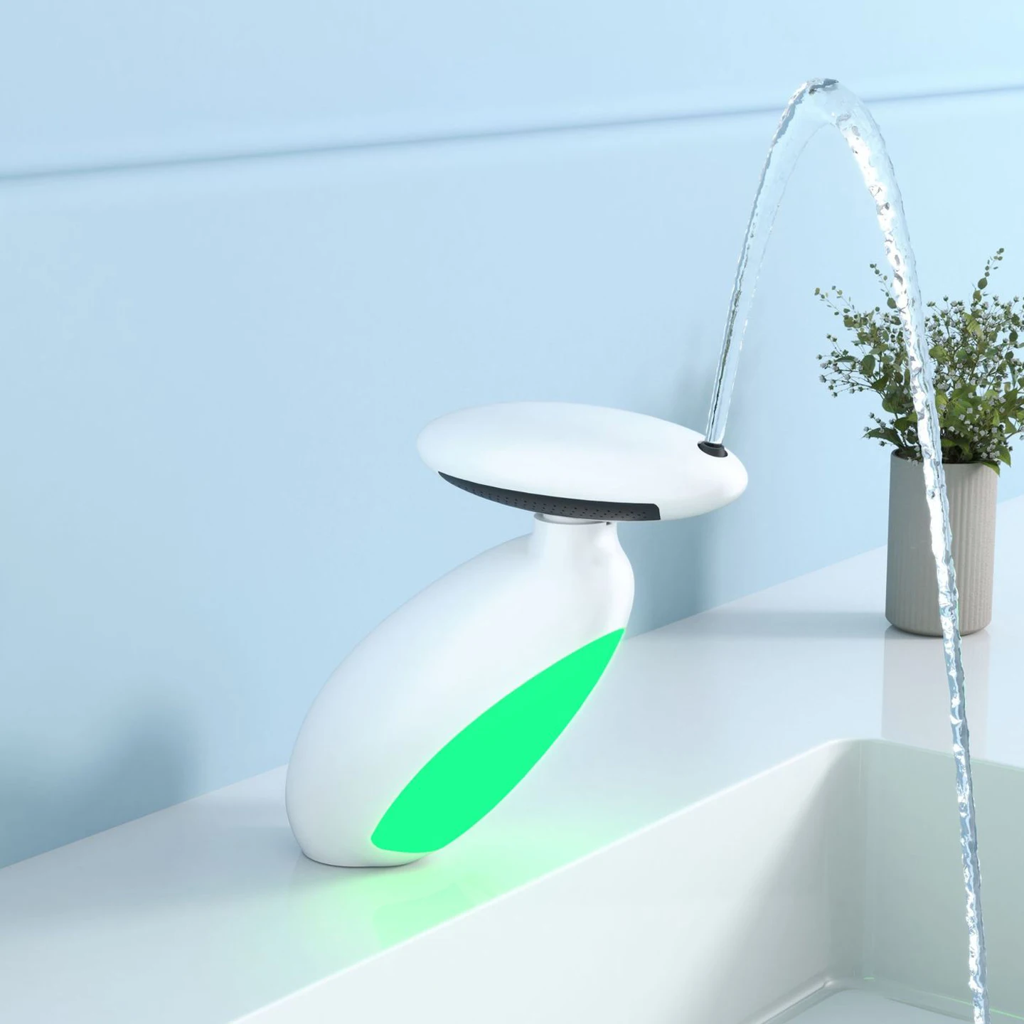 

LED Pull Out Washbasin Faucet Penguin Sink Faucet Bathroom Hot And Cold Mixed Faucet Single Handle Sink Faucet Chrome ﻿