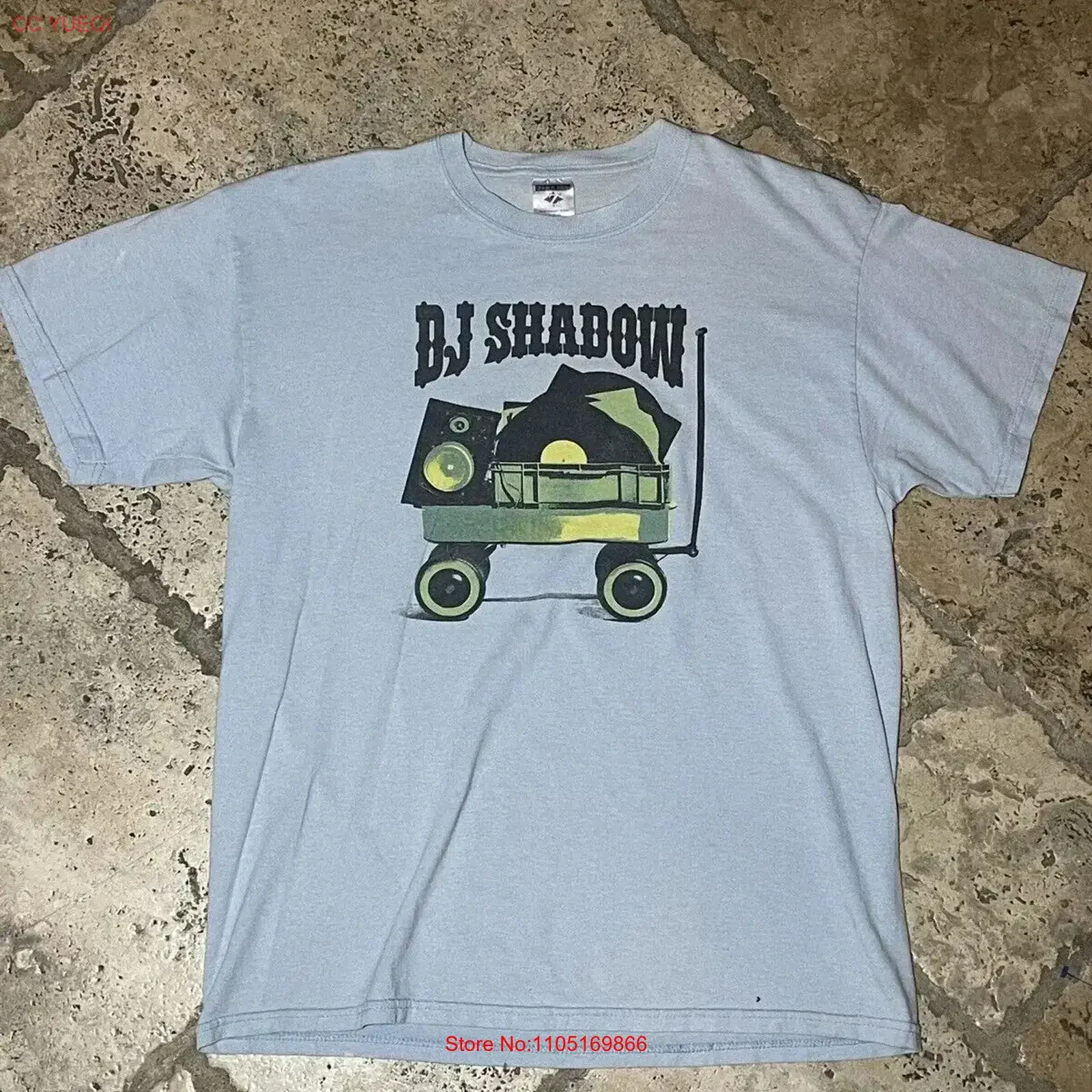 Vintage DJ Shadow T Shirt Mo Wax Records Trip Hop Band Y2K vintage Washed Comfortable Versatile Stretched Slightly