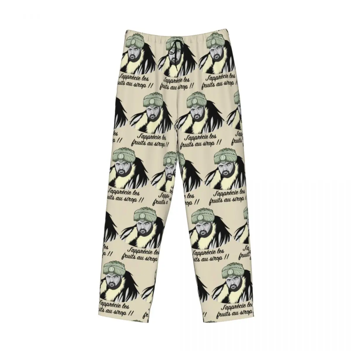 Custom King Burgundy Kaamelott Pajama Pants Men Sleepwear Sleep Lounge Bottoms with Pockets