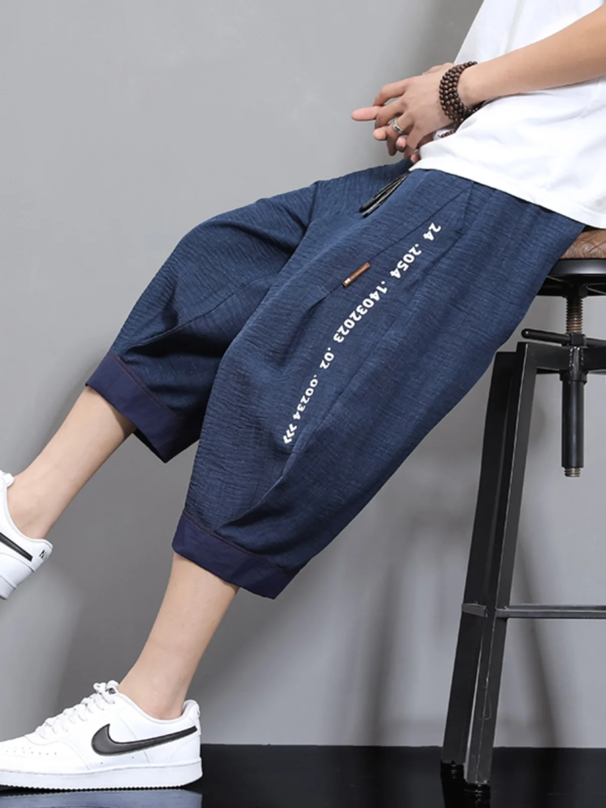 

Ice Silk Thin orts for Boys Summer Qui Dry Sports Seven-Foot Medium Pants Loose Fit Casual Pants Teenage Youth Faion