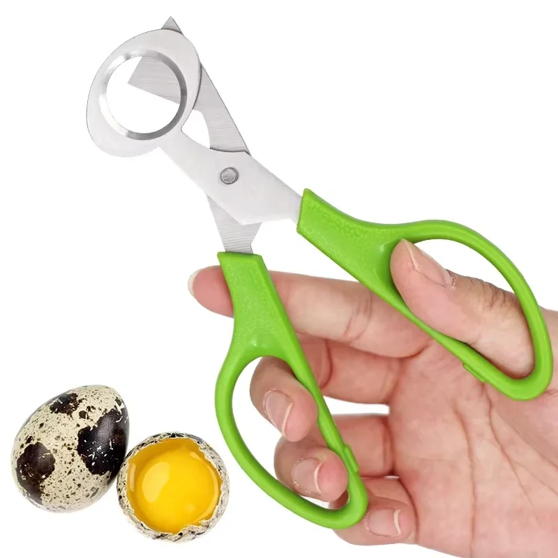1PC Stainless Steel Quail Egg Cutter Scissors for Quail Bird Pigeon Egg Separator Opener Cracker Kitchen Clipper Tool Accessory