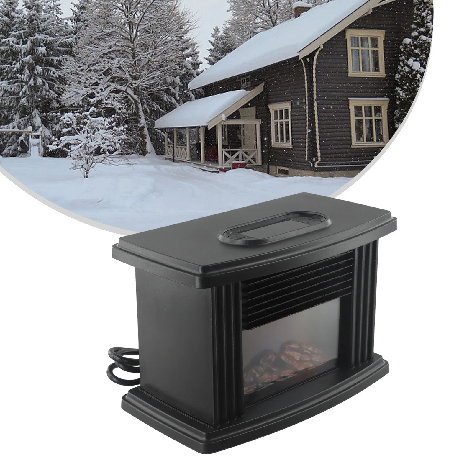 European Style Home Fireplace Wind Heater Remote Control 1000W Aluminum Electric Heater Indoor Space With Remote Control 