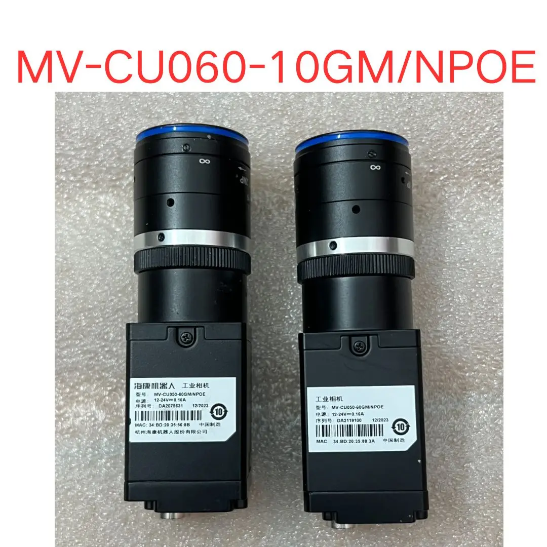 Used MV-CU060-10GM/POE Industrial Camera Fast Shipping  MV-CU060-10GMPOE