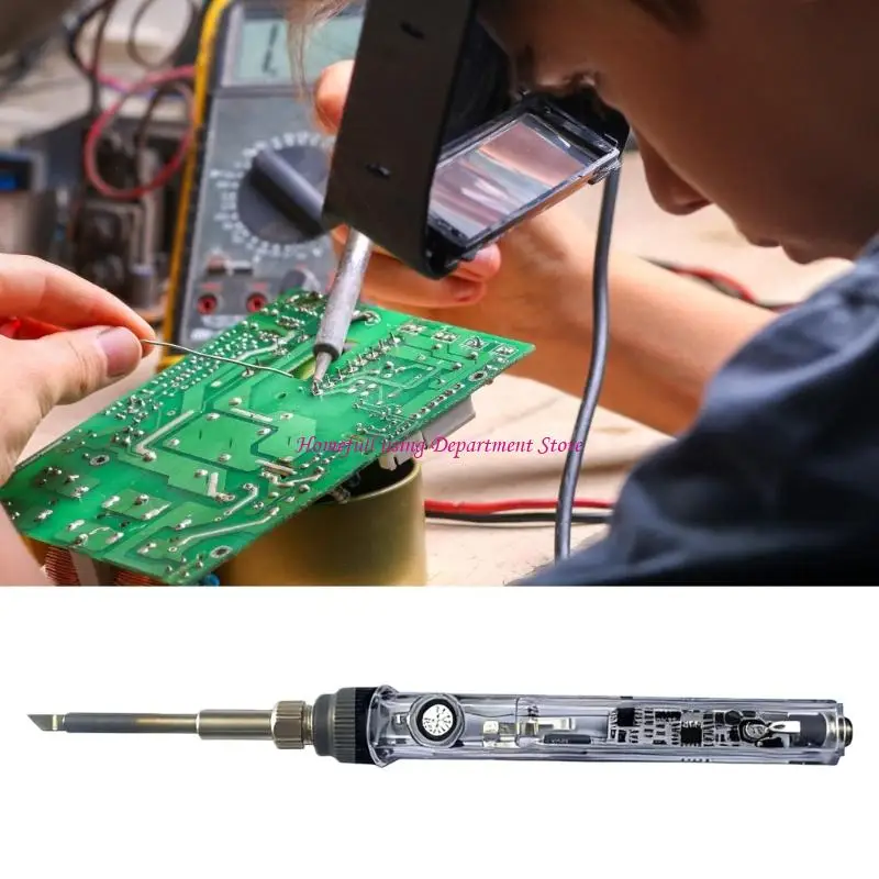 

T12 Soldering Iron Handle Tip Knob Temperature Adjustment 180-450°C Ranges