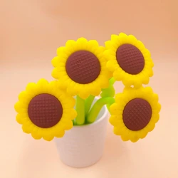 4Pcs cute kawaii Lytwtw's Sunflower Sun Flower Gel Pen Office School Supplies stationery creative sweet pretty lovely funny soft