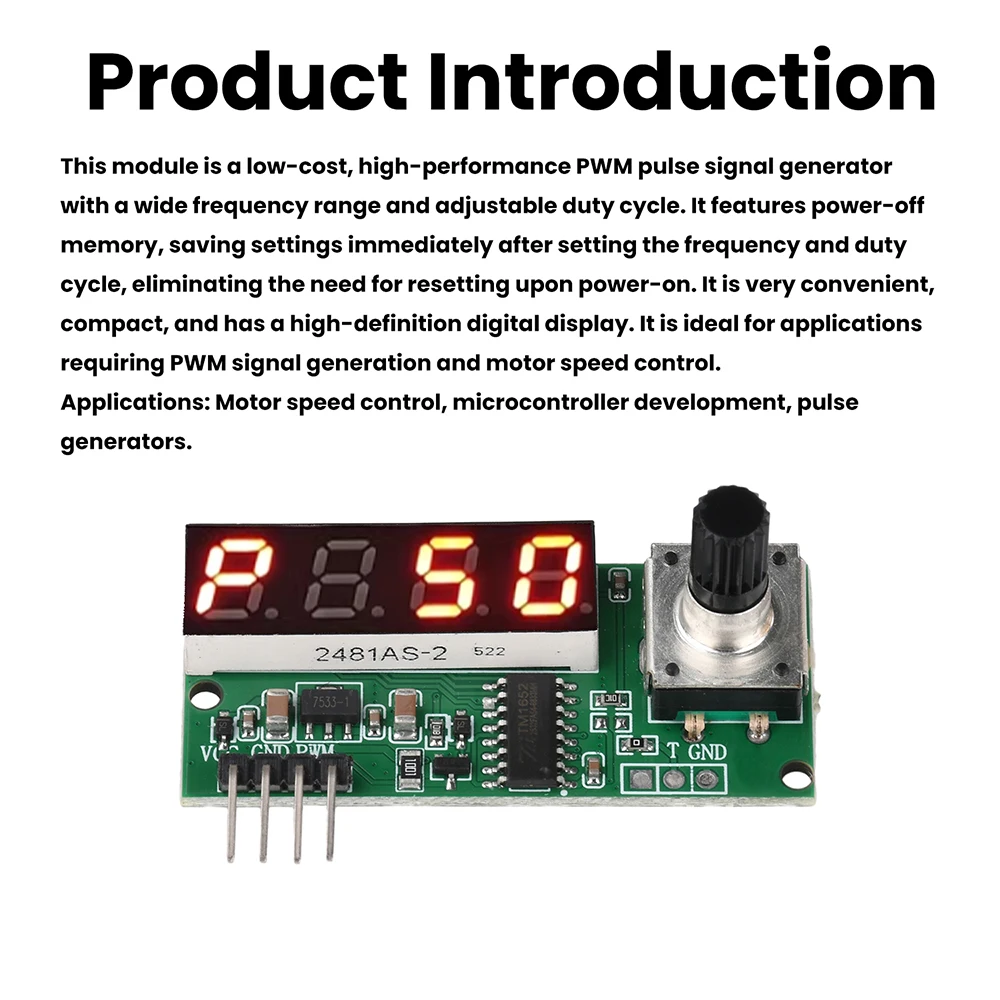 Signalgenerator PWM Pulsfrequenz Tastverhältnis Einstellbares Modul LCD-Anzeige 10Hz-150Khz 3,3V-30V PWM-Platinenmodul – Detail 15