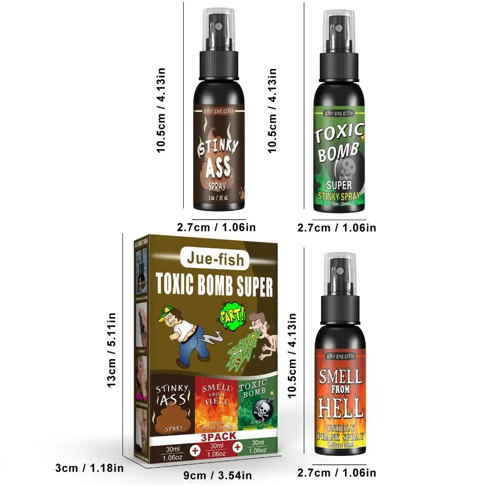 Lustiges Spielzeug, Stink-Furz-Spray, Streich-Sachen, extra stark, starkes Furzspray, Party-Gags & Tricks, hochkonzentriertes Parodie-Spray für Erwachsene