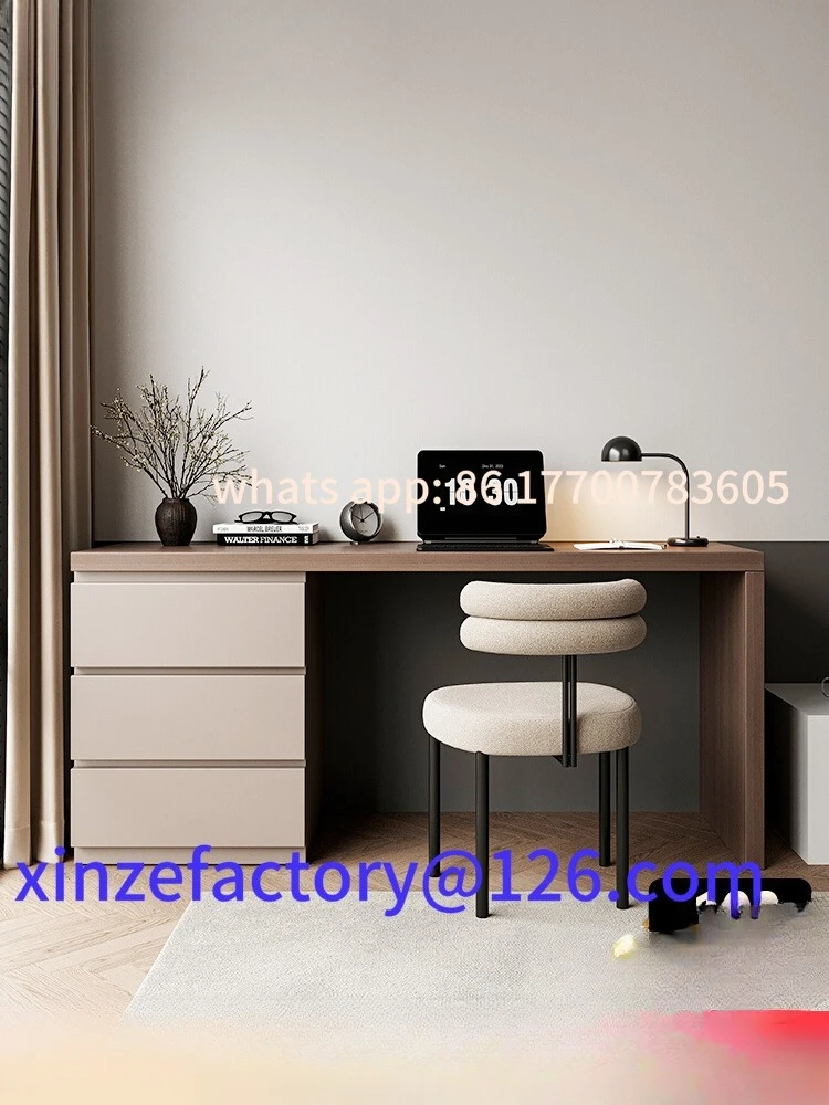 

Customizable Italian minimalist solid wood desk chest integrated household