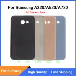 Back Door Rear Glass Battery Cover Replacement For Samsung A3 A5 A7 2017  A320 A520 A720 A320F A520F A720F Battery Back Case