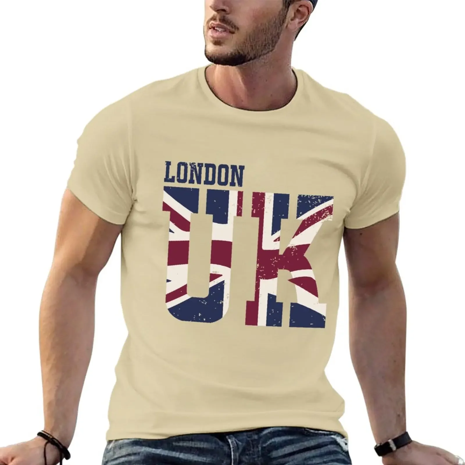 London UK Flag Tshirt England Flag tee T-Shirt vintage clothes short animal print shirt for boys fitted t shirts for men cotton