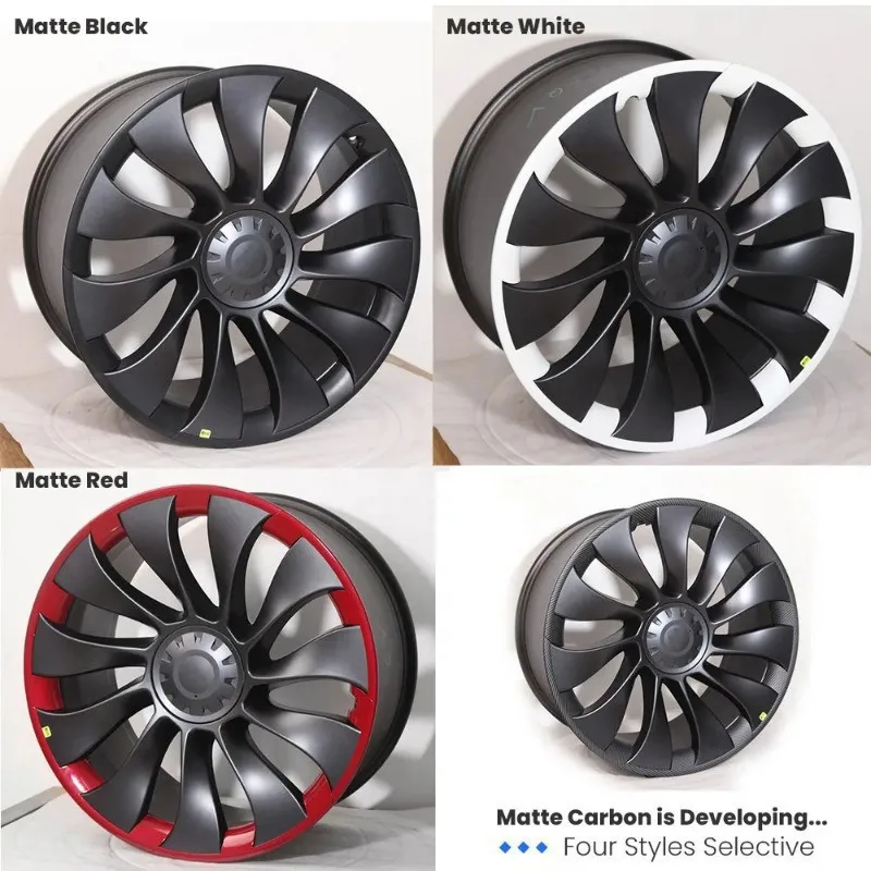 For Tesla Model Y 2024 20/21 Inches Hub Caps Patch Luminous Wheel Cover Car ABS Wheel Protector Automobile External Parts