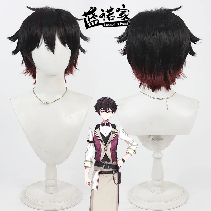

NIJISANJI Vtuber Sakayori Soma Cosplay Wig Short Heat Resistant Synthetic Hair Halloween Costume Carnival Party