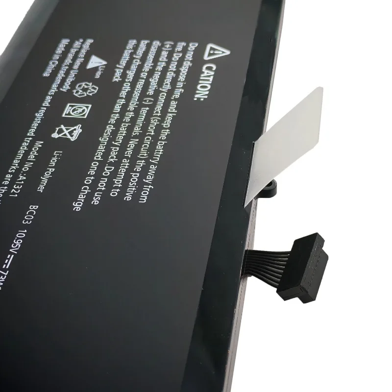 High Quality New A1321 Laptop battery 10.95V 73Wh For Apple Macbook Pro 15