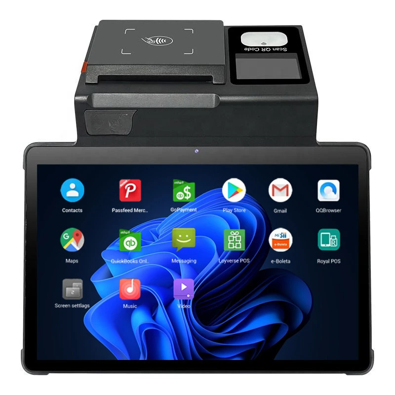 

FYJ F1-T1 11 "Pos-терминал все в одном, Android 12, емкостный сенсорный двухэкранный Счетный POS-терминал с дисплеем клиента