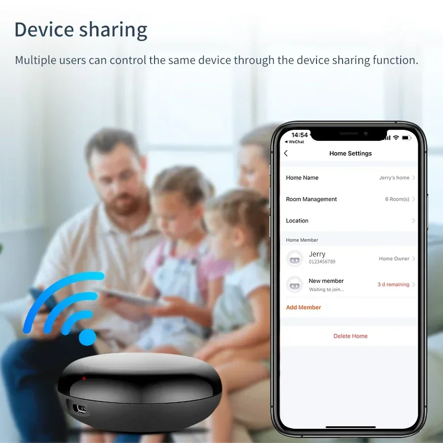Tuya WiFi inteligente Universal IR Control remoto DIY Control remoto por infrarrojos para aire acondicionado TV a través de Alexa Google Home Smart Life