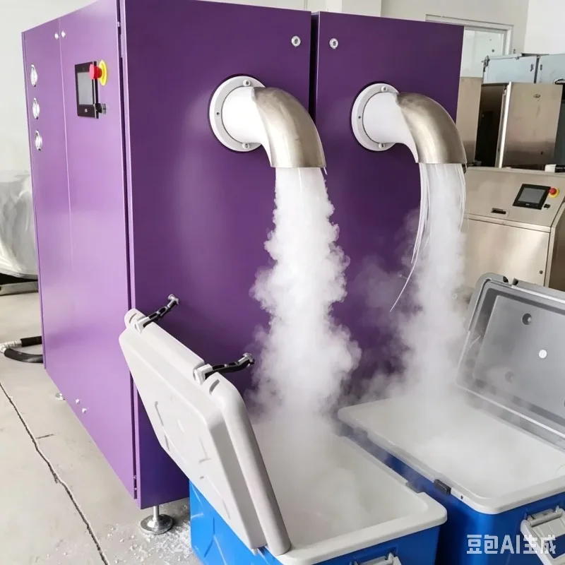 Commercial Dry Ice Pelletizer Machine 3mm Granulator Automatic Solid CO2 Maker for Blast Cleaning Industrial High Efficiency