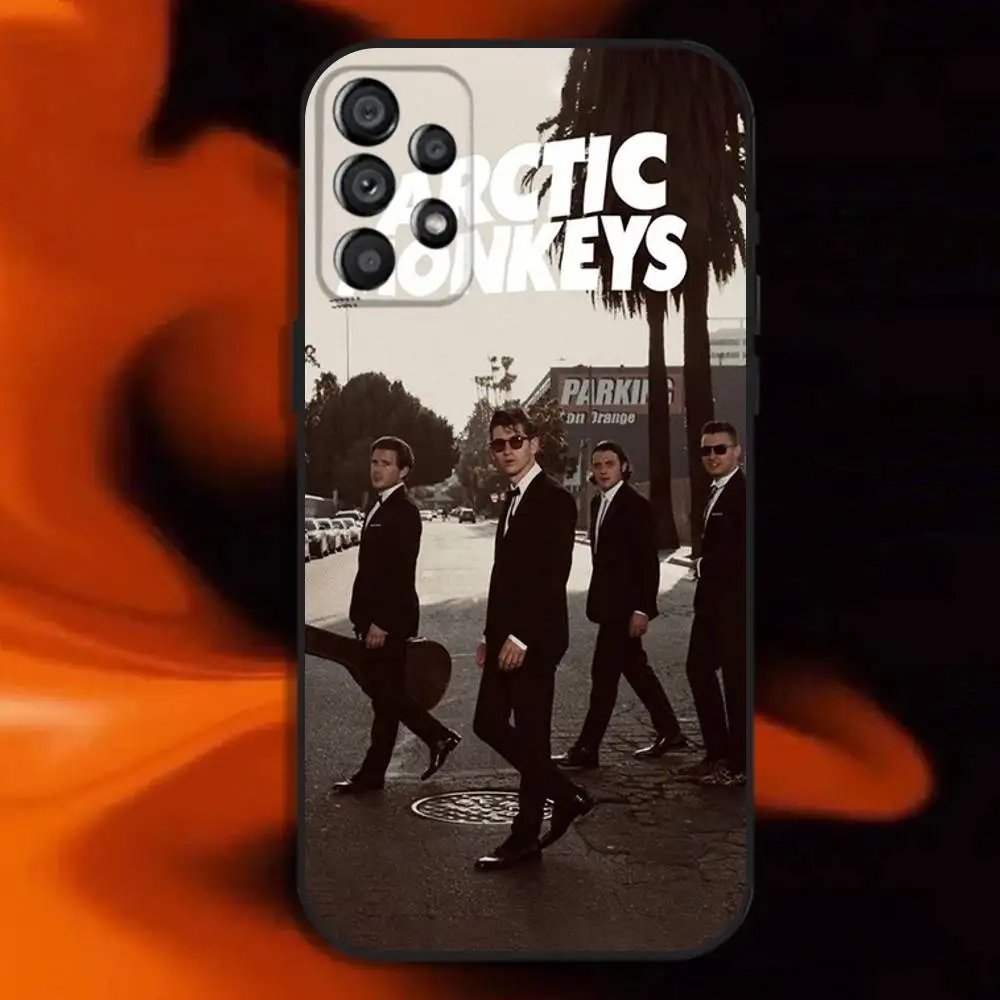 A-Arctic Monkeys عرض خاص حافظة هاتف لهاتف سامسونج جالاكسي A20، A21s، A22، A31، A32، A52، A53، A72، 73، A80 غطاء أسود ناعم #5