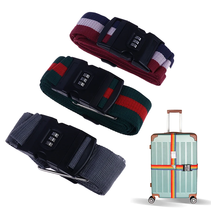 Travel Accessories Can Be Adjusted 420CM Luggage Strap Luggage Box Fixing Belt With Password 18-34 Inch Travel Essential