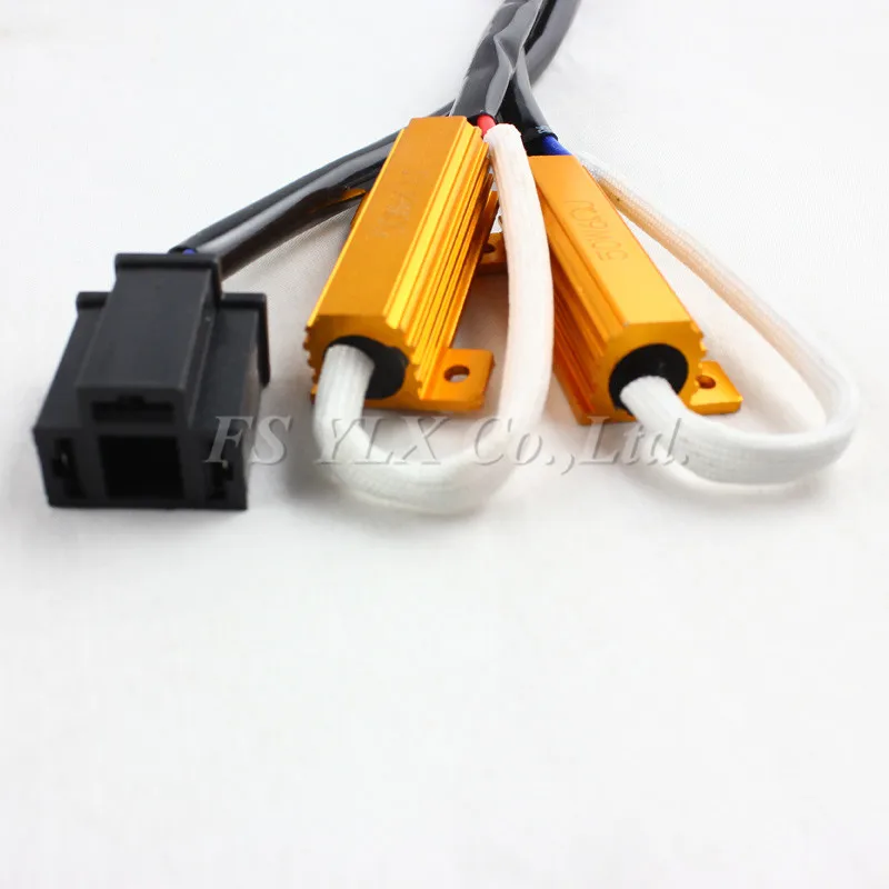 FSYLX H4 HB2 9003 50W 6Ohm Canbus led hid Headlight Load Resistor h4 Fog Light Lamp Decoder Connection Resistance no error