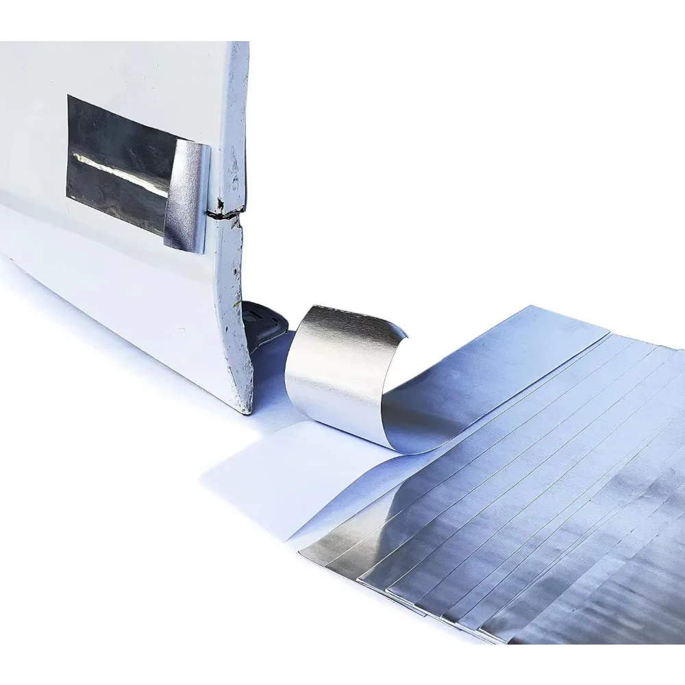 شريط إصلاح ألومنيوم قوي للغاية للسيارات |   6.3 مل سميكة 2 بوصة × 10 أقدام |   12 عبوة لإصلاح وختم درجة الحرارة العالية