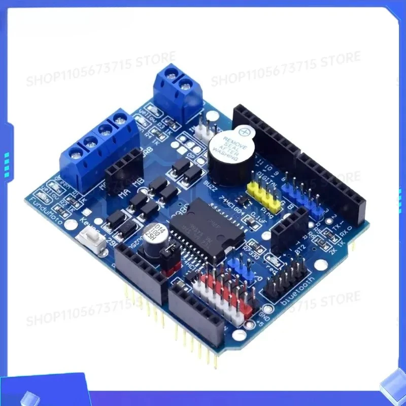 for L298P PWM Speed Controller Dual High Power H bridge Driver Bluetooth Interface Motor Driver Shield Board for Arduino