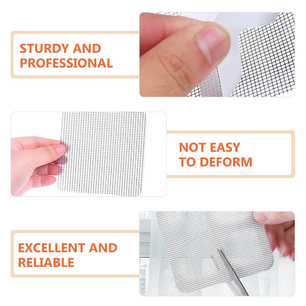 

30 Sheets Window Screen Repair Patch Waterproof Adhesive Mesh Patch for Tear Holes Screen Door Repair Kit Durable