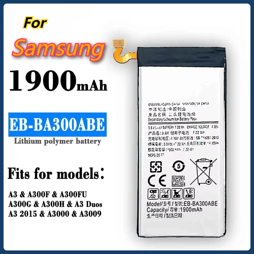 New EB-BA300ABE Battery for Samsung Galaxy A3 A300 SM-A300F SM-A300FU A3000 A3009 A300X Mobile Phone +Tools