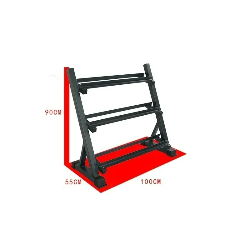 3-Tier Hexagonal Metal Dumbbell Storage Rack For Home Personal Training And Fitness