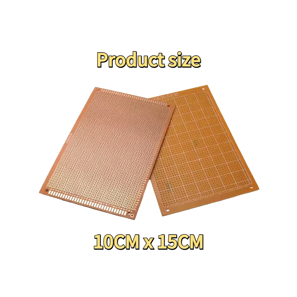 Single Side Prototype PCB 5x7 10x15 10x22 12x18 13x25 15x18CM  Universal Board Experimental Bakelite Copper Plate Circuirt Board