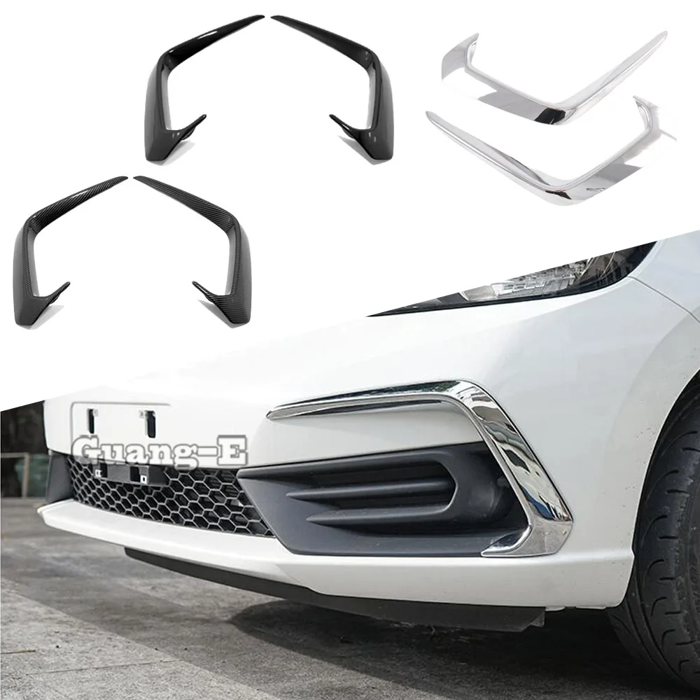 

Car Styling Body ABS Cover Trim Front Head Fog Light Hood Lamp Frame Stick Eyebrow For Honda Fit Jazz 2020 2021 2022 2023 2024