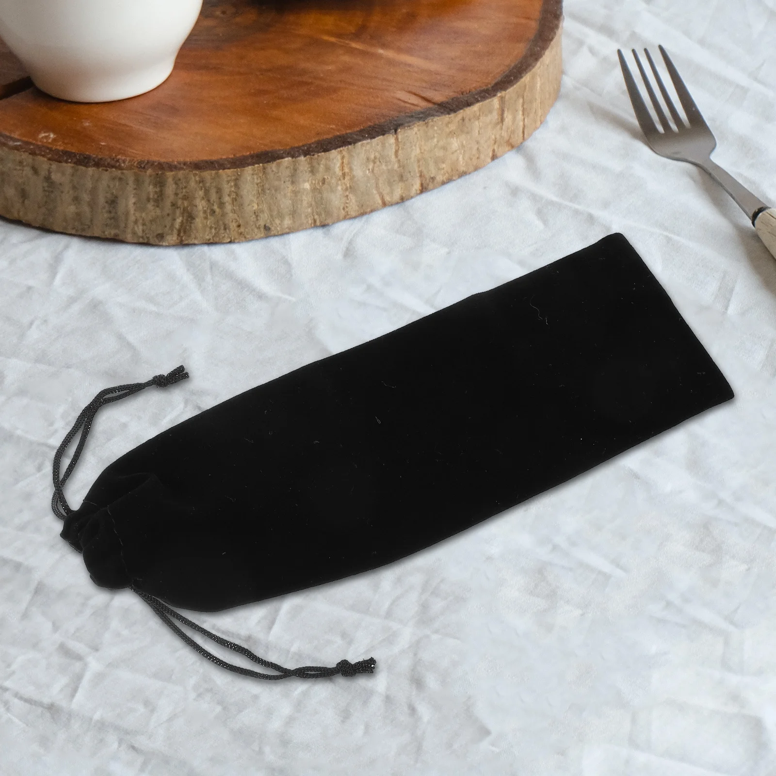 12Pcs Tableware Packing Bags Drawstring Cutlery Pouches for Restaurant Sushi Shop Takeout Supplies Portable Chopsticks Storage