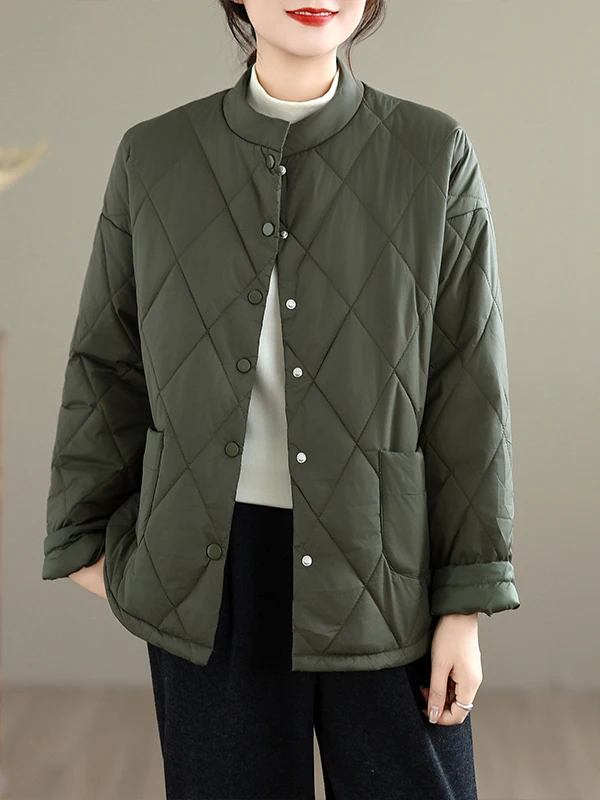 

Lightweight Padded Cotton Jaet Women's Winter Design Sensation Quilted Cotton Warmth Outerwear Soft Cotton Coat for Ladies