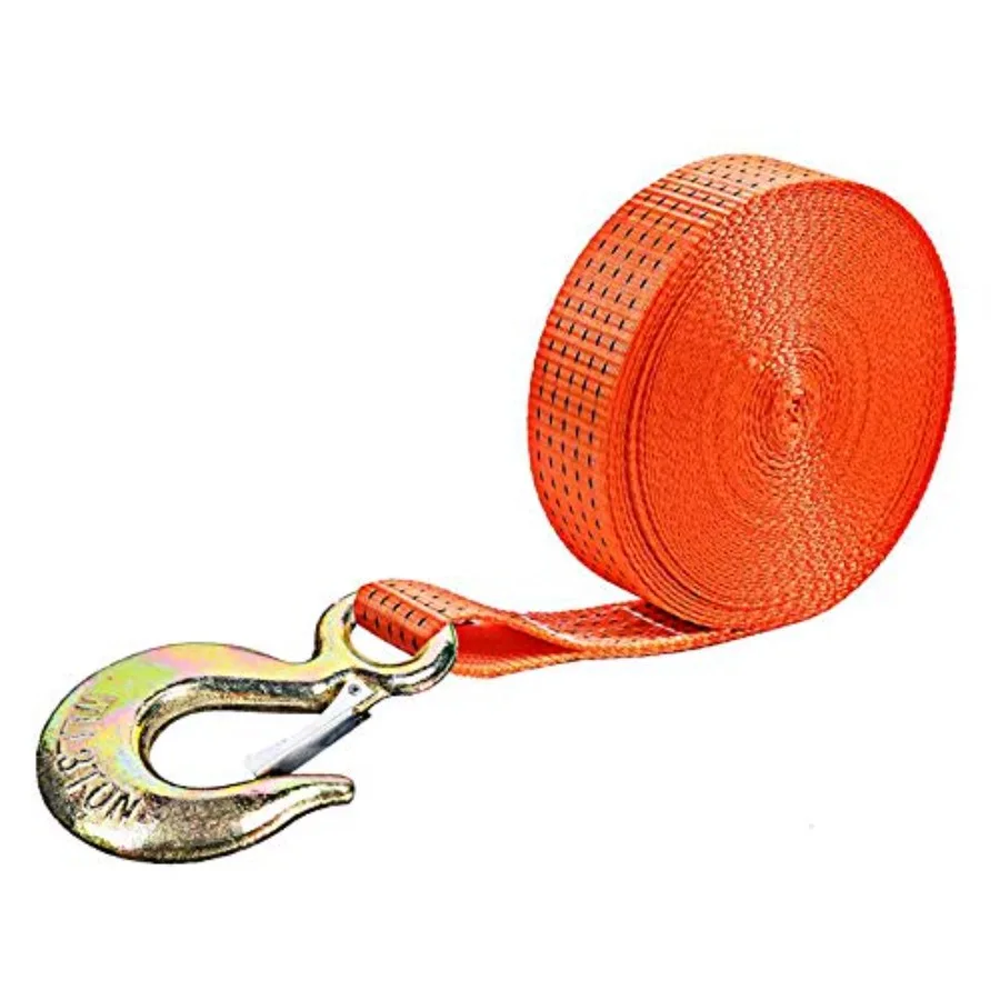 Winch Straps, Heavy Duty Towing Straps with Hook and Loop for Boat, Trainler, Wave Runner, Fishing Jet Ski, Trucks, Towing Repl