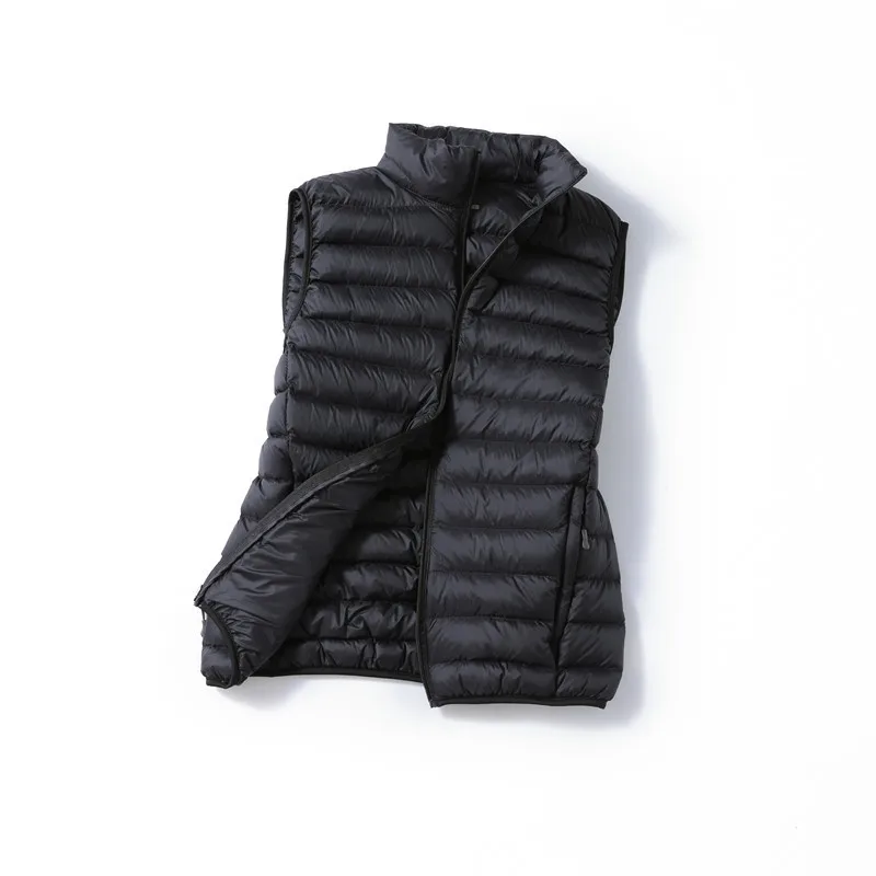 European Style High Quality Man Duck Down Vest Coat Ultralight Sleeveless Windproof Waistcoat Portable Puffer Jackets for Men