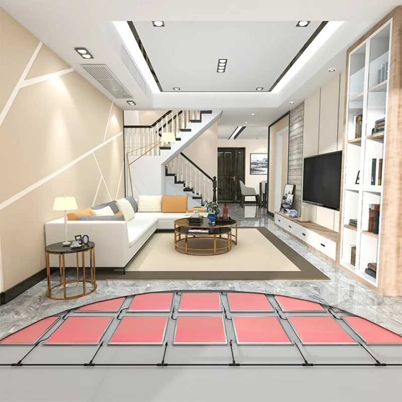 

Graphene electric floor heating system household whole house heating full set of equipment geothermal module, one piece