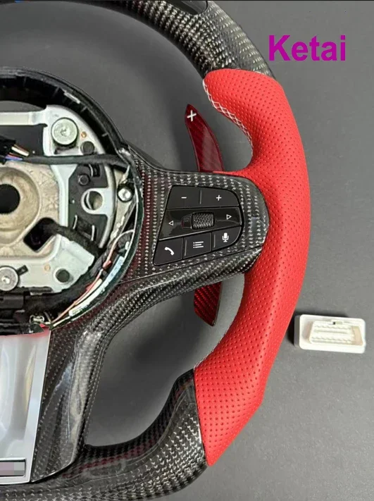 For Upgrade New Style G20 330i G30 LED Screen Display Sport Sport Interior Carbon Fiber Steering Wheel for BMW