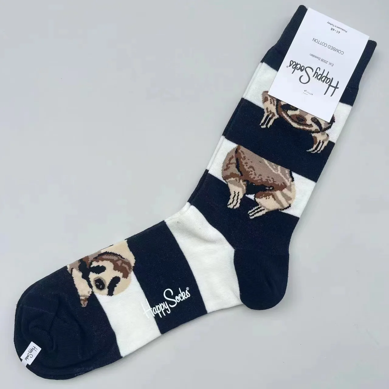 Happy Socks Mid-tube sokken voor heren Vier seizoenen puur katoen Klassieke sokken MAAT 41-46 - afbeelding 1