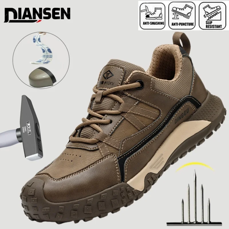 

Fashion Insulation 10kv Mens Anti-smash Work Boots Anti-smash Anti-puncture Work Sneakers Indestructible Protective Safety Boots